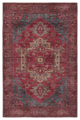 Jaipur Gloria By Label J Gloria Vin06 Red/Blue Rug.