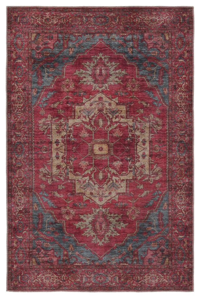 Jaipur Gloria By Label J Gloria Vin06 Red/Blue Rug.