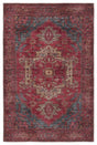 Jaipur Gloria By Label J Gloria Vin06 Red/Blue Rug.