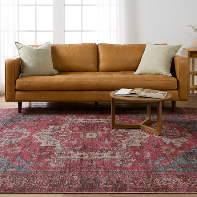 Jaipur Gloria By Label J Gloria Vin06 Red/Blue Rug.