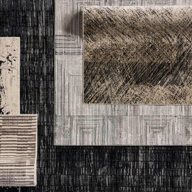 Jaipur Graphite Dairon Gra04 Black/Taupe Rug.