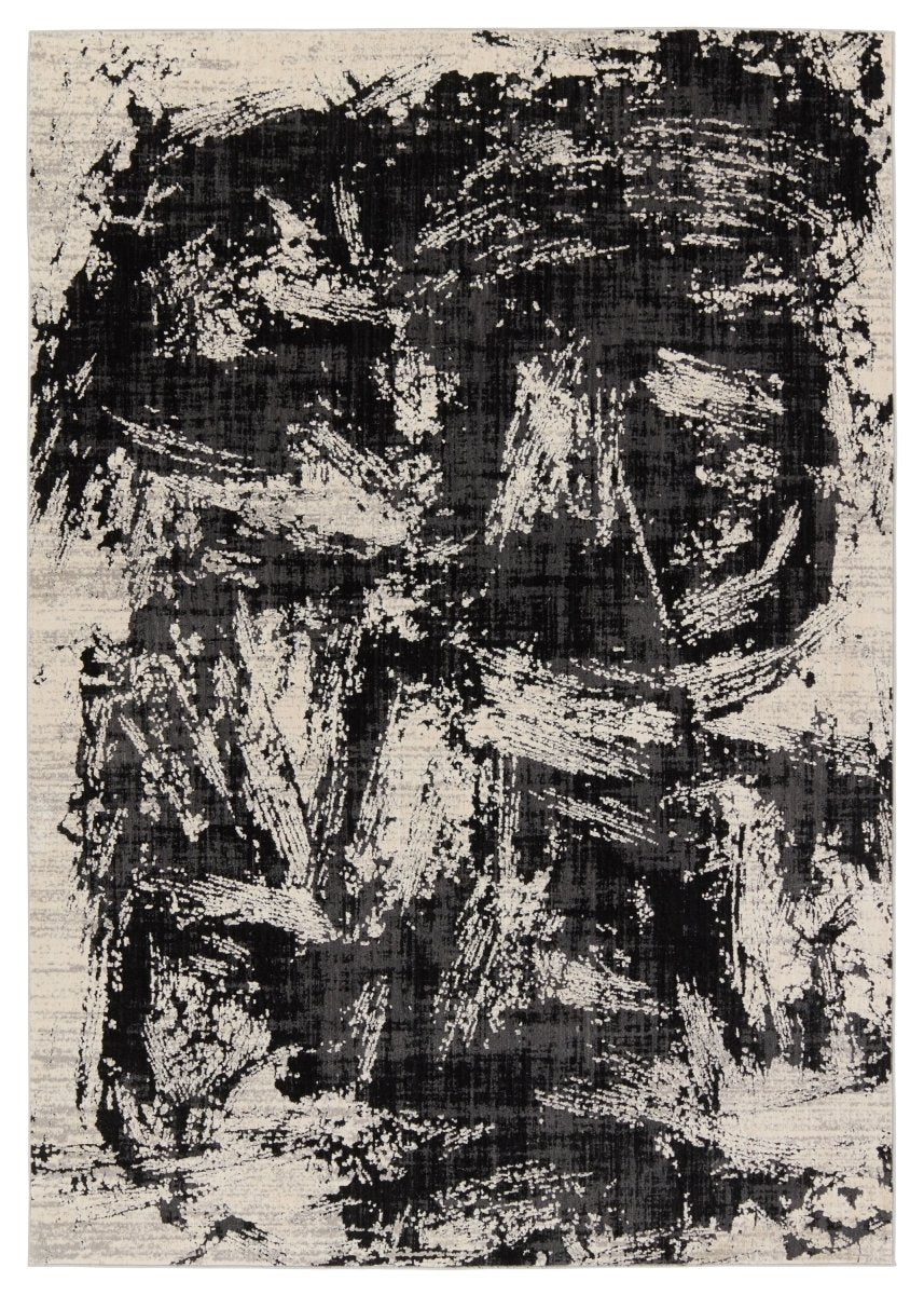 Jaipur Graphite Dusk Gra02 Black/Cream Rug.