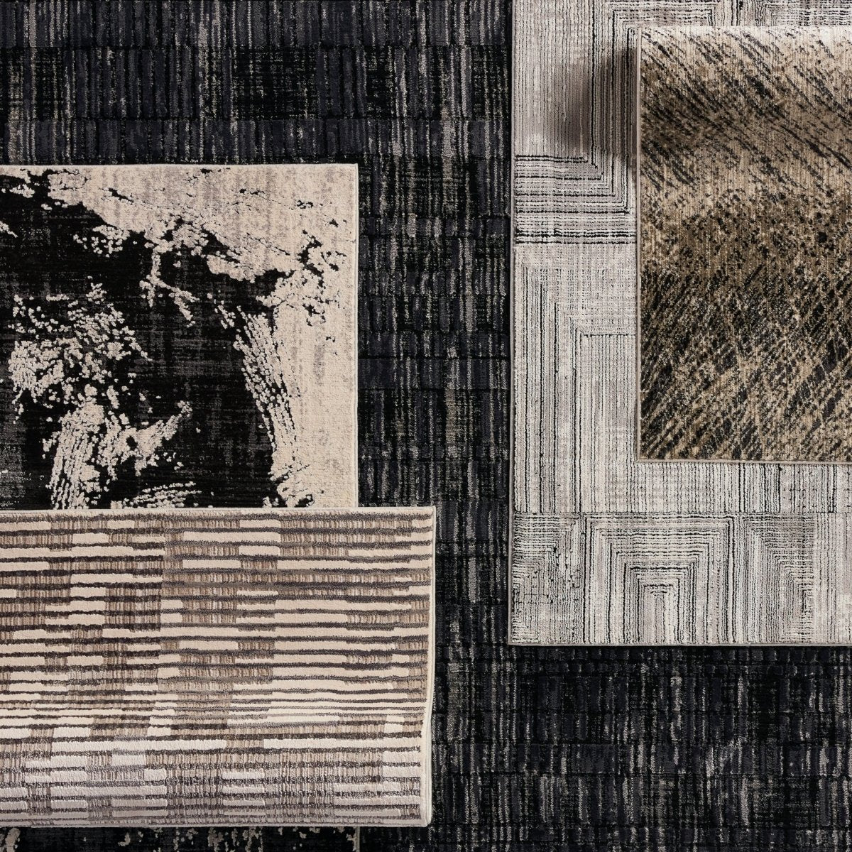 Jaipur Graphite Dusk Gra02 Black/Cream Rug.