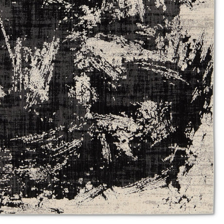 Jaipur Graphite Dusk Gra02 Black/Cream Rug.