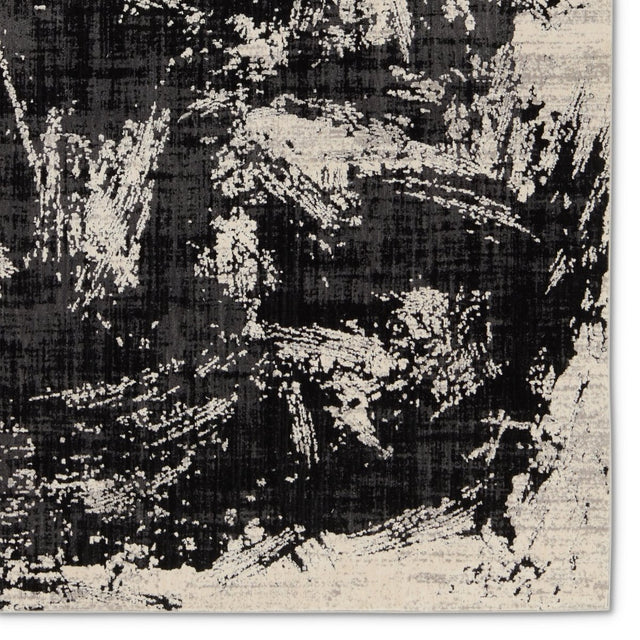 Jaipur Graphite Dusk Gra02 Black/Cream Rug.