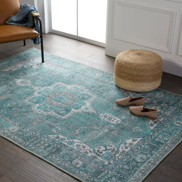 Jaipur Harman Tamara Hbl05 Teal Rug.