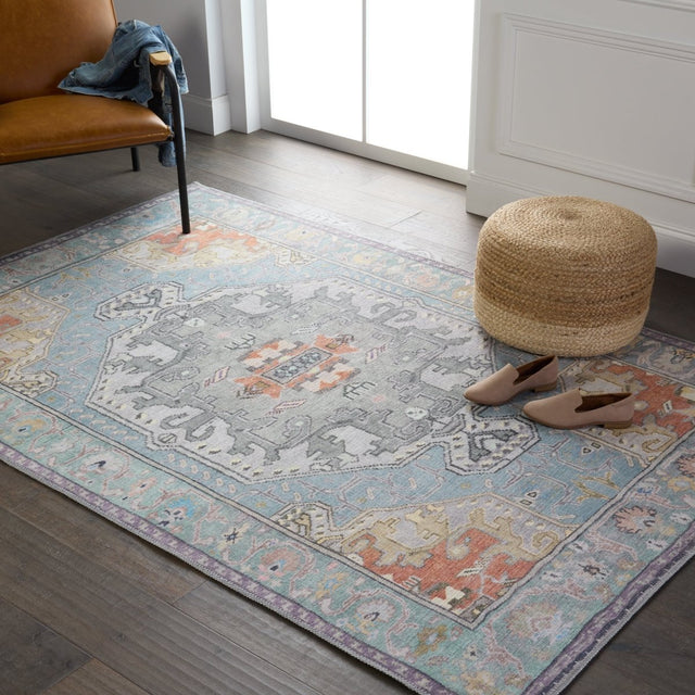 Jaipur Harman Zenora Hbl07 Sky Blue Rug.