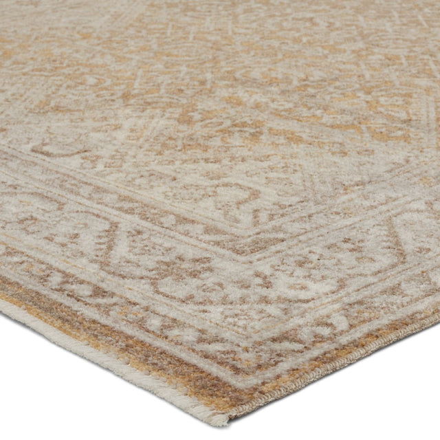 Jaipur Harriet By Label J Harriet Lei06 Gold/Light Gray Rug.