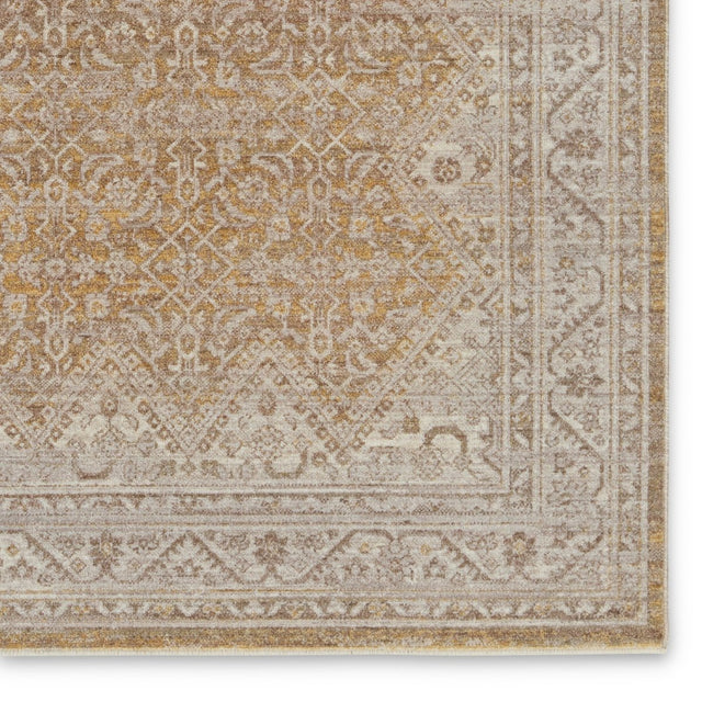 Jaipur Harriet By Label J Harriet Lei06 Gold/Light Gray Rug.