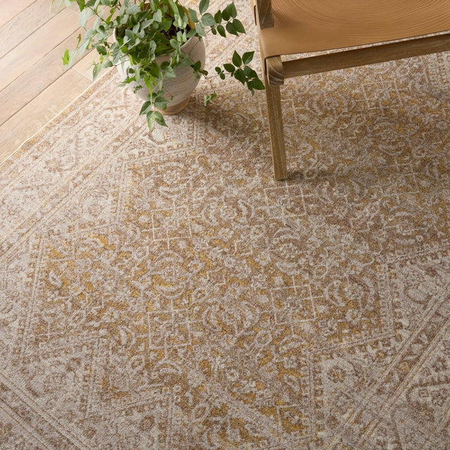 Jaipur Harriet By Label J Harriet Lei06 Gold/Light Gray Rug.