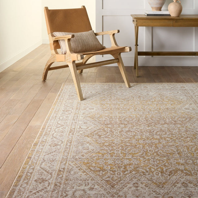 Jaipur Harriet By Label J Harriet Lei06 Gold/Light Gray Rug.