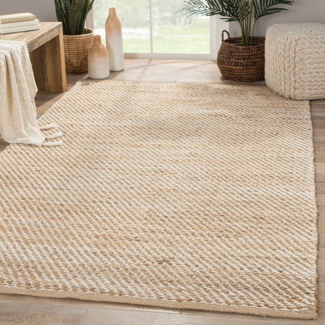 Jaipur Himalaya Diagonal Weave Hm07 Beige Rug.