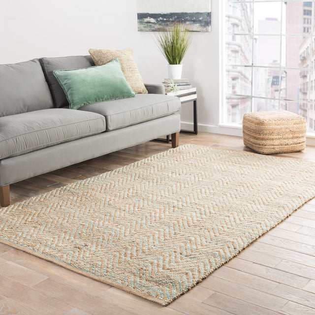 Jaipur Himalaya Reap Hm20 Tan/Green Rug.