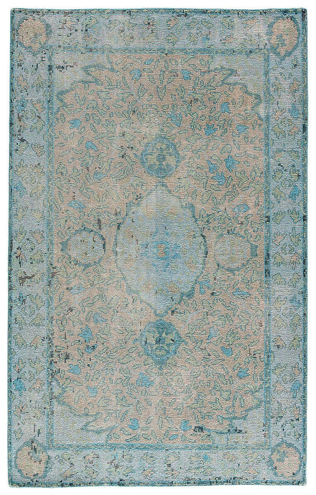 Jaipur Kai Alessia Kai02 Pelican / Aquatic Rugs.
