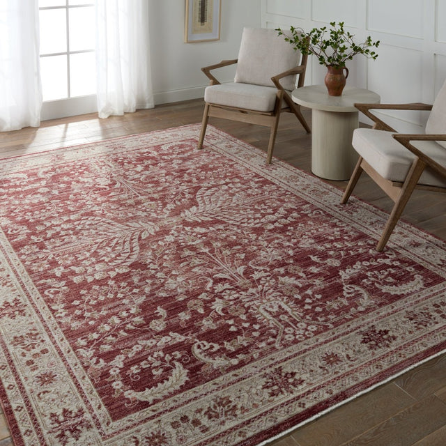 Jaipur Katarina By Label J Katarina Lei07 Red/Light Gray Rug.