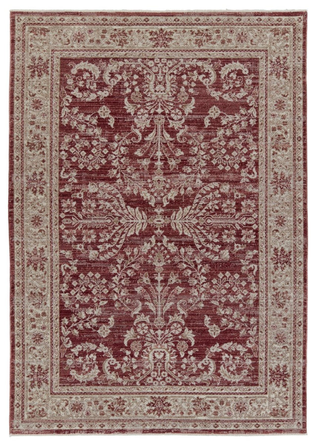 Jaipur Katarina By Label J Katarina Lei07 Red/Light Gray Rug.