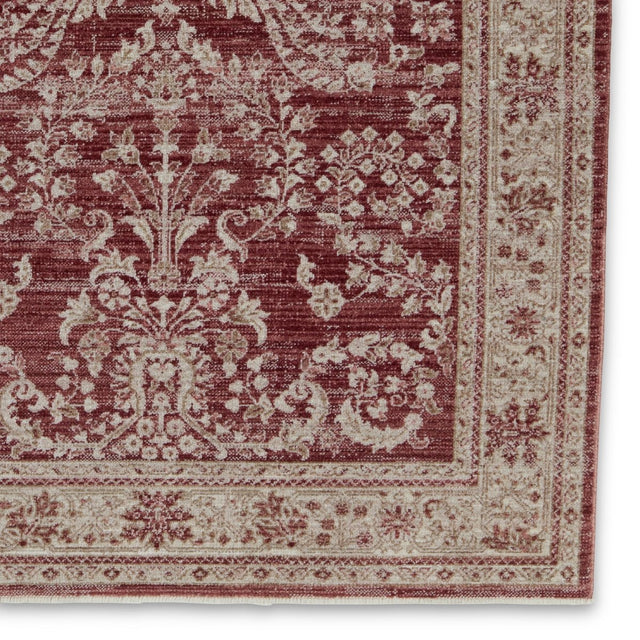 Jaipur Katarina By Label J Katarina Lei07 Red/Light Gray Rug.