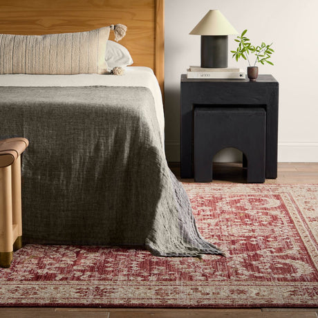 Jaipur Katarina By Label J Katarina Lei07 Red/Light Gray Rug.