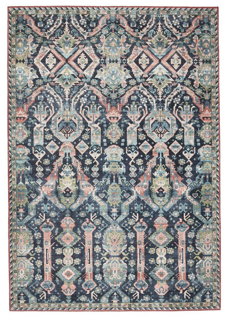 Jaipur Keyara By Nikki Chu Teleza Knc06 Dark Blue Rug.