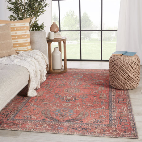 Jaipur Kindred Galina Knd08 Red/Blue Rugs.
