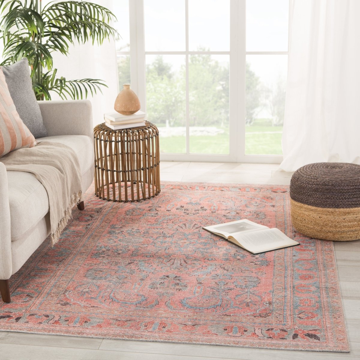 Jaipur Kindred Pippa Knd07 Pink/Light Blue Rugs.