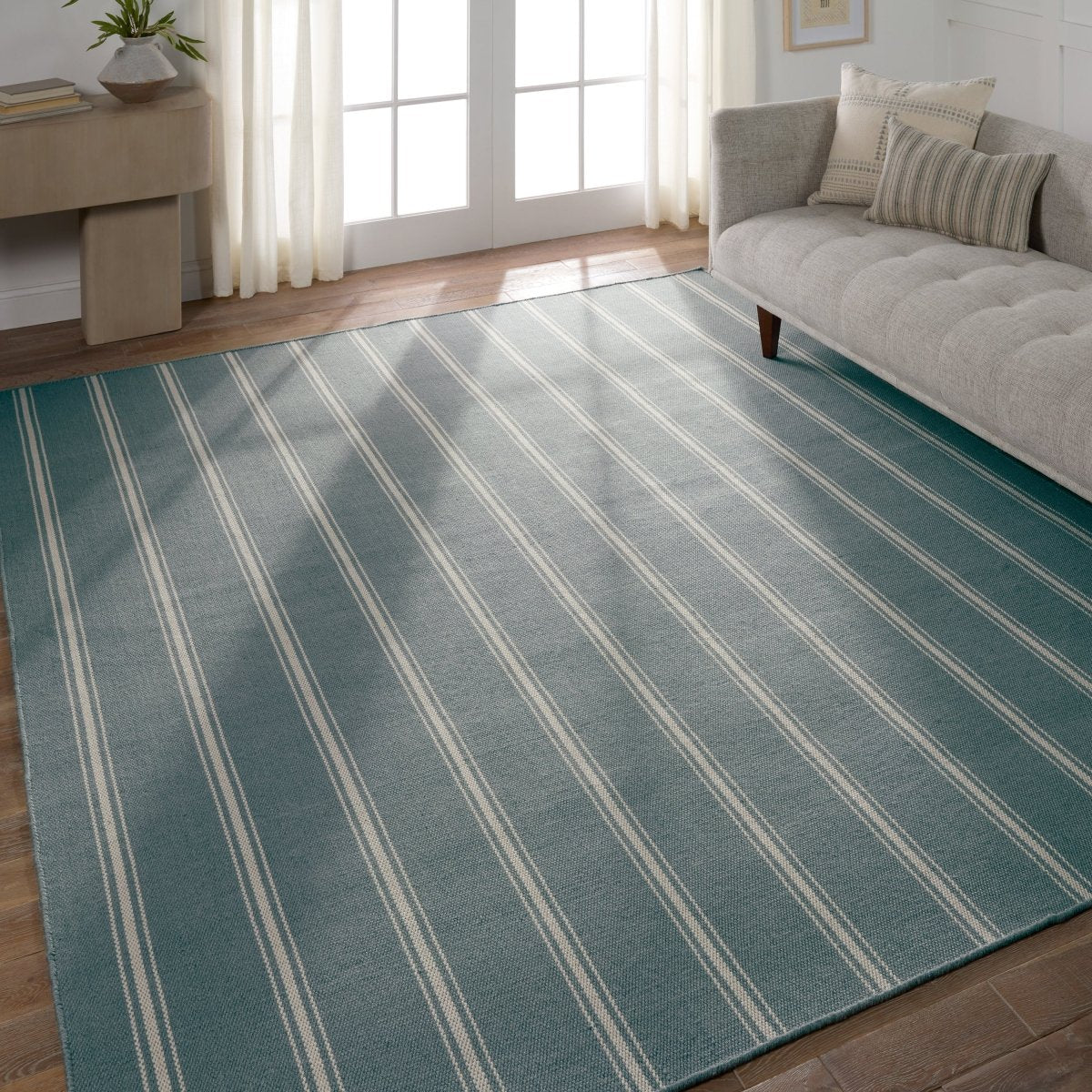 Jaipur Laguna By Barclay Butera Memento Lag05 Slate/Ivory Rug.