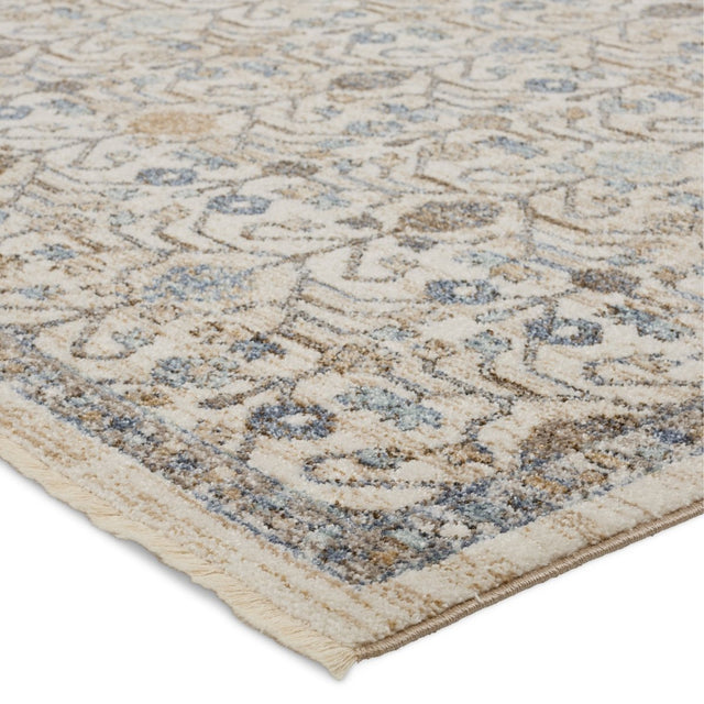 Jaipur Lark Primrose Lar04 Blue/Gold Rug.