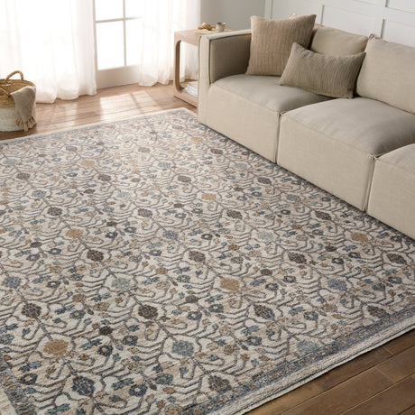 Jaipur Lark Primrose Lar04 Blue/Gold Rug.
