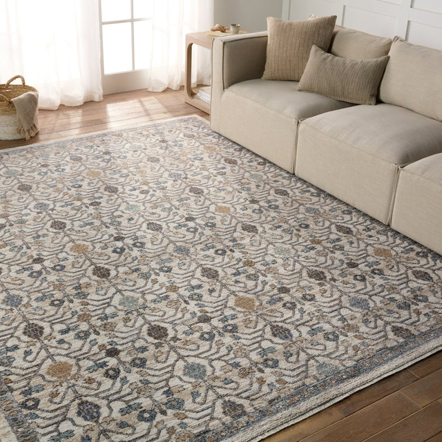 Jaipur Lark Primrose Lar04 Blue/Gold Rug.
