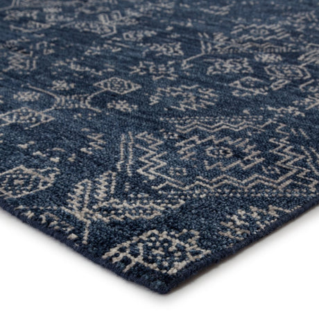 Jaipur Liberty Azuma Lib10 Dark Blue/Light Gray Rugs.