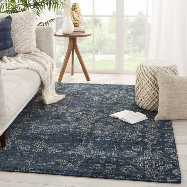 Jaipur Liberty Azuma Lib10 Dark Blue/Light Gray Rugs.