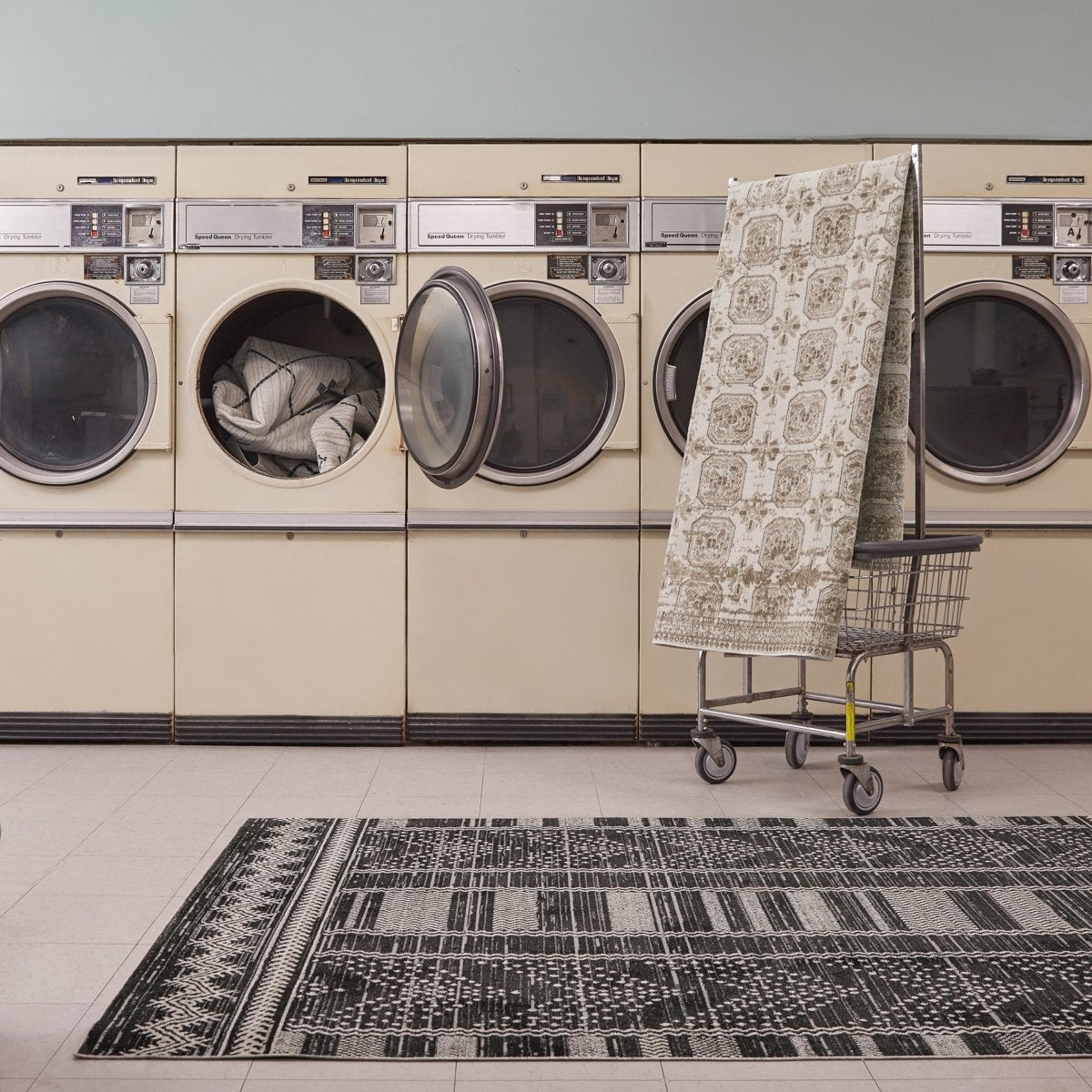 Jaipur Machine Washable Nadine Mateo Ndn02 Black Rug.