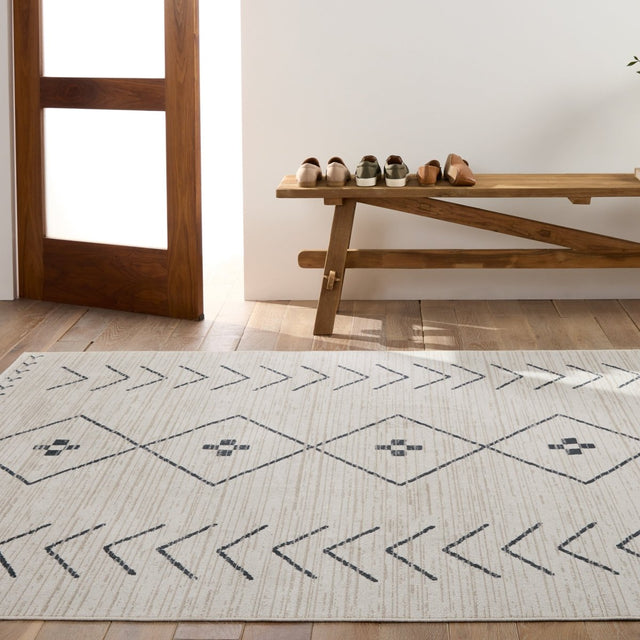 Jaipur Machine Washable Nadine Taos Ndn01 Cream Rug.