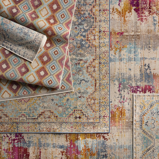 Jaipur Manor By Label J Manor Beq04 Multicolor/Blue Rug.