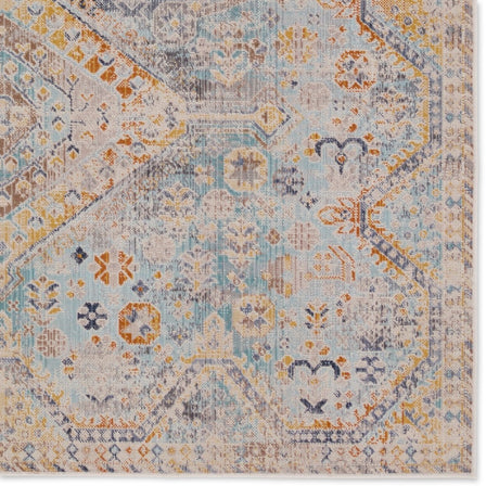 Jaipur Marquess By Label J Marquess Beq02 Blue/Orange Rug.