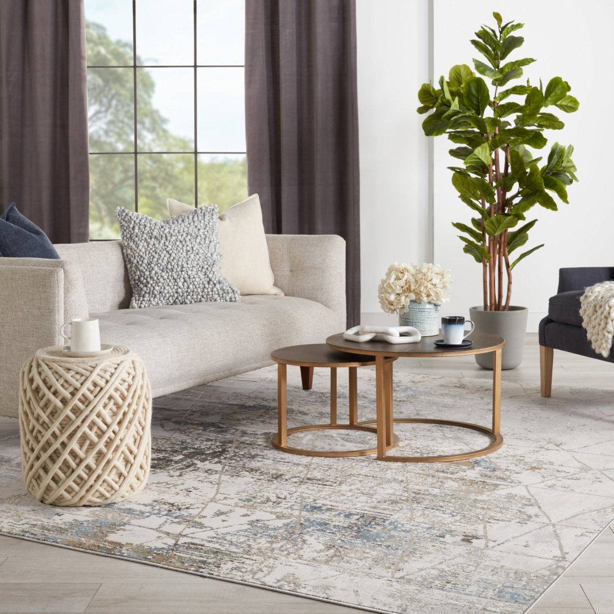 Jaipur Melo Arya Mel10 Gray Rug.