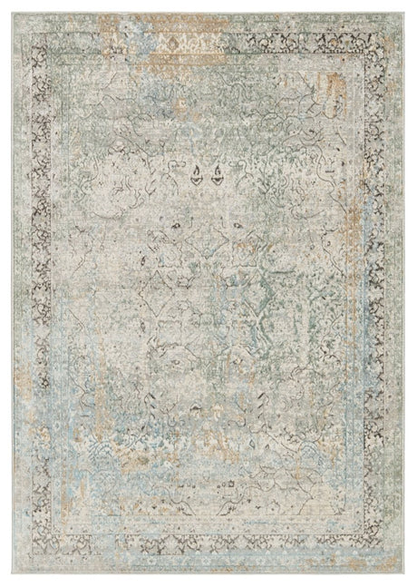 Jaipur Melo Thayer Mel04 Green Rug.