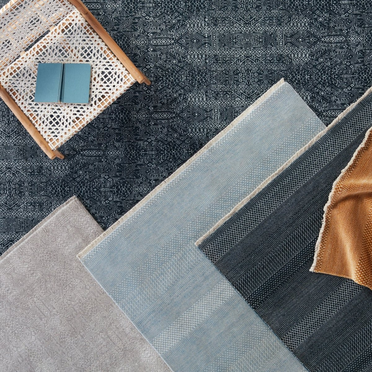 Jaipur Merritt Adler Mer04 Sky Blue/Ivory Rugs.