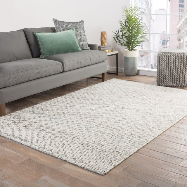 Jaipur Naturals Ambary Wales Amb02 Tan/White Rug.