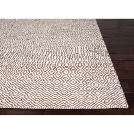 Jaipur Naturals Ambary Wales Amb02 White / Medium Gray Rugs.