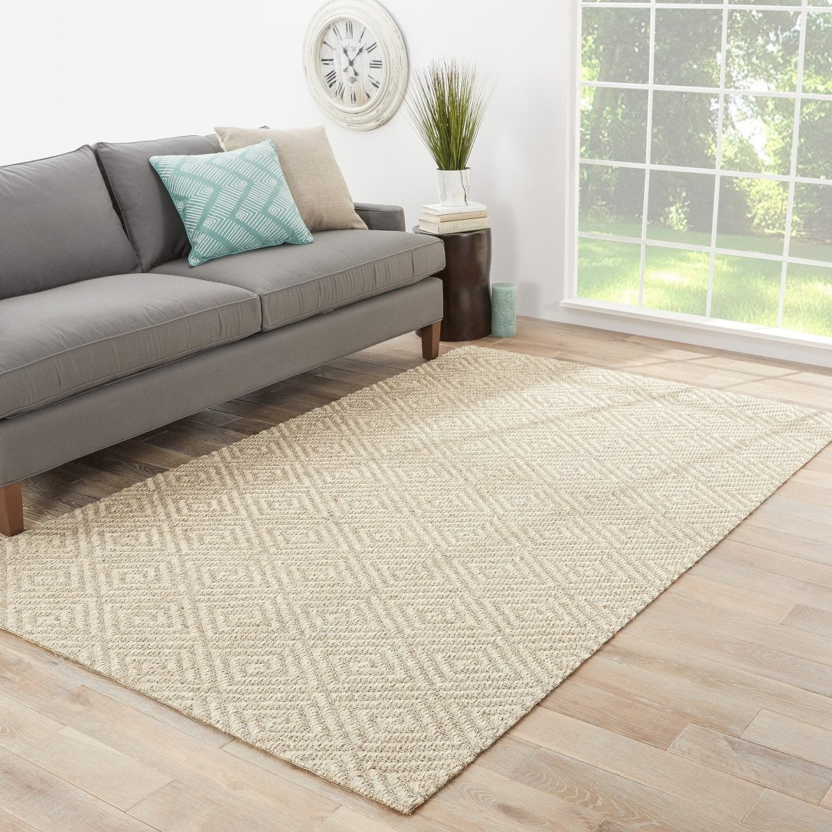 Jaipur Naturals Tobago Tampa Nat07 Gray/White Rug.