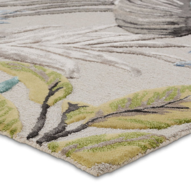 Jaipur Palmas Medley Plm01 Gray/Green Rug.