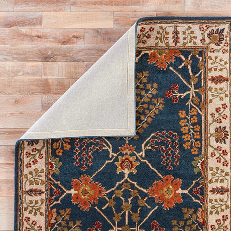 Jaipur Poeme Chambery Pm82 Indigo / Dark Ivory Rugs.