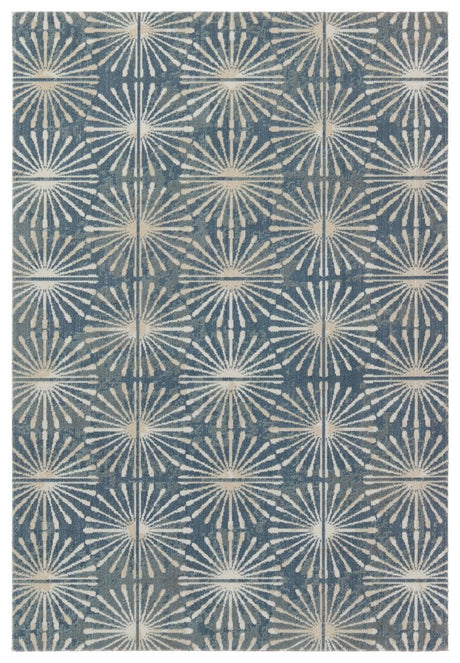 Jaipur Polaris Calvary Pol53 Blue/White Rug.