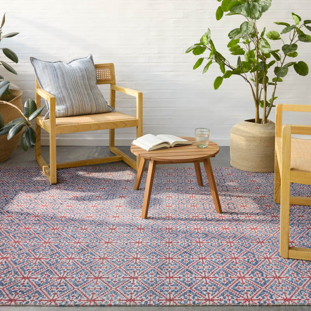 Jaipur Polaris Darlita Pol52 Red/Blue Rug.