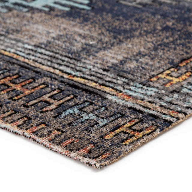 Jaipur Polaris Dez Pol18 Blue/Orange Rug.