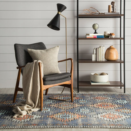 Jaipur Polaris Dez Pol18 Blue/Orange Rug.