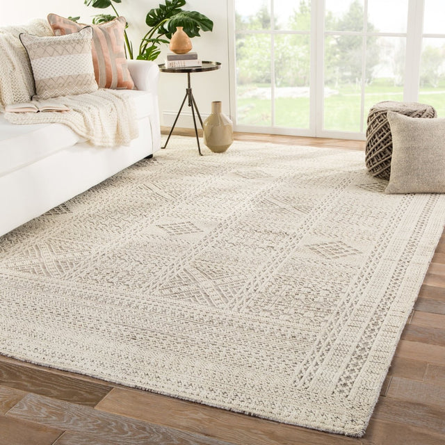 Jaipur Reign Jadene Rei07 White/Light Gray Rugs.