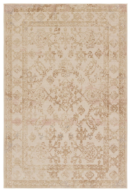 Jaipur Salerno By Label J Salerno Swo23 Gold/Ivory Rug.