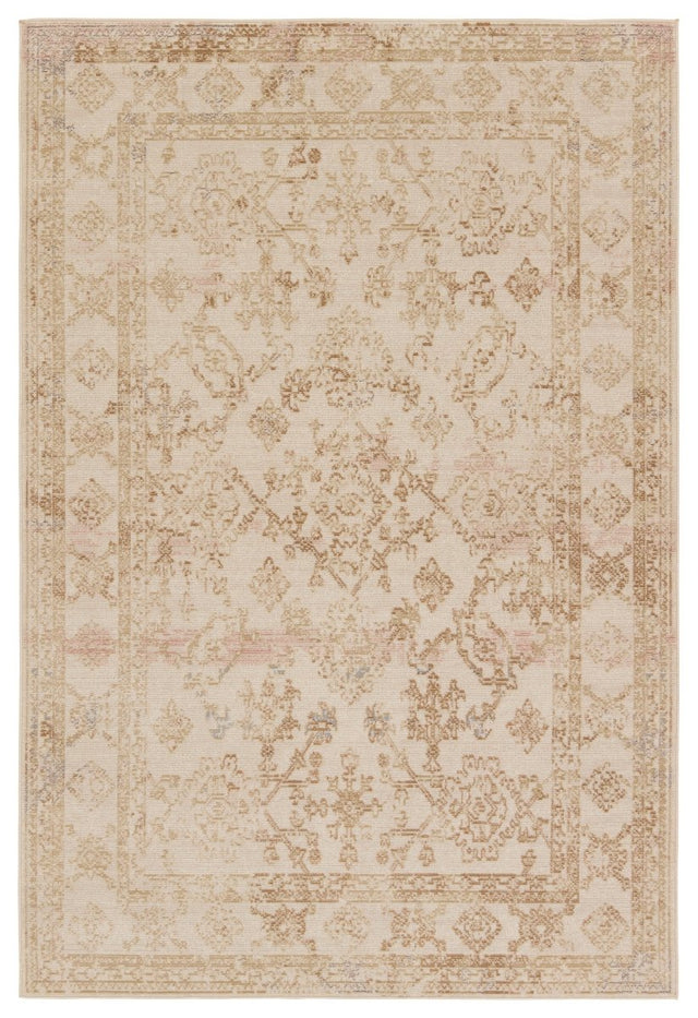 Jaipur Salerno By Label J Salerno Swo23 Gold/Ivory Rug.